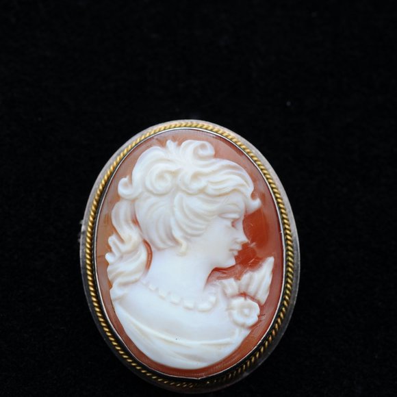 Italian Cameo Silver Pendant and Pin - Picture 7 of 10